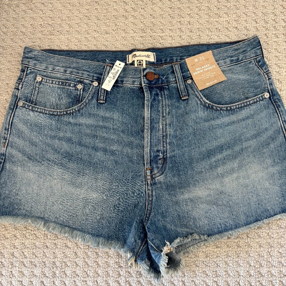 NWT MADEWELL JEAN SHORTS - Picture 1 of 2